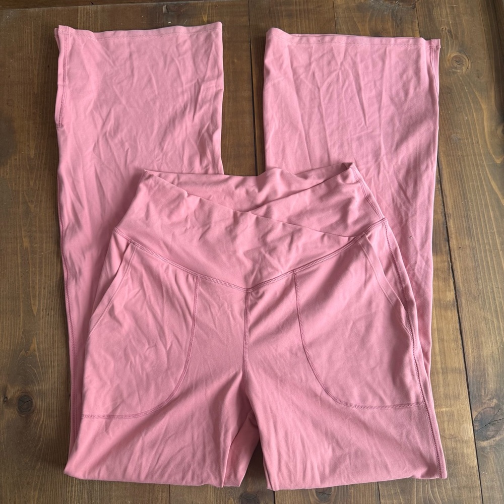 Pink Flare Yoga Pants